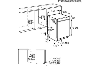 Lave-vaisselle encastrable Electrolux LAVE-VAISSELLE Semi-integrable 60 cm GlassCare 13 couverts