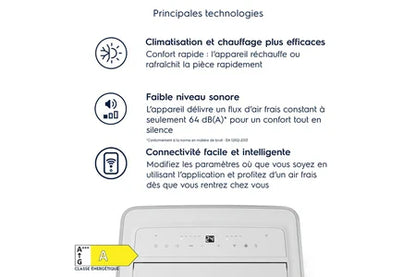 Climatiseur mobile Electrolux EXP28U340HW Comfort 600