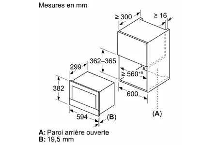 Micro-ondes mono-fonction Siemens BF722L1B1 - UBAYE ELECTROMENAGER