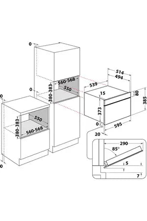 Micro-ondes combiné Whirlpool AMW730WH - UBAYE ELECTROMENAGER