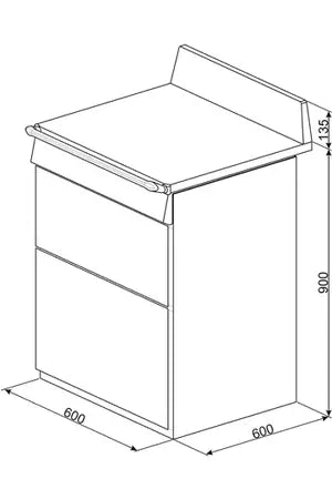 Cuisinière mixte Smeg TR62BL - UBAYE ELECTROMENAGER