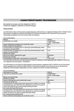 Gazinière Amica ACME2005X 60 cm Inox GAZ - UBAYE ELECTROMENAGER