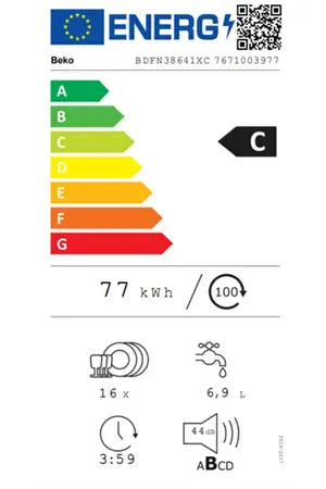 Lave-vaisselle pose libre Beko BDFN38641XC SAVE WATER