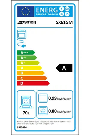 Gazinière Smeg SX61GM - UBAYE ELECTROMENAGER