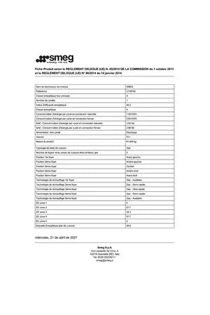 Piano de cuisson Smeg 70cm MIXTE INOX - C7GPX9 - UBAYE ELECTROMENAGER