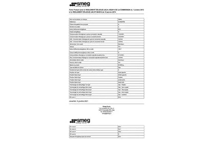 Piano de cuisson Smeg SCB92PN8 - UBAYE ELECTROMENAGER