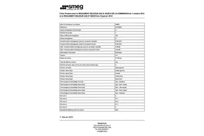 Piano de cuisson Smeg B71GMX2 - UBAYE ELECTROMENAGER