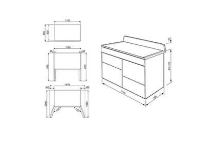 Piano de cuisson Smeg VICTORIA 110cm MIXTE CREME - TR4110P1 - UBAYE ELECTROMENAGER