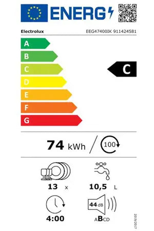 Lave-vaisselle encastrable Electrolux LAVE-VAISSELLE Semi-integrable 60 cm GlassCare 13 couverts