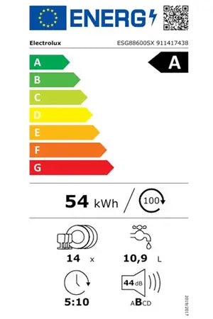 Lave-vaisselle pose libre Electrolux ESG88600SX
