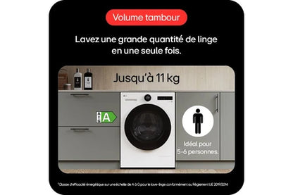 Lave-linge hublot Lg F14X71WHST