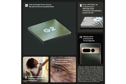 Smartphone GOOGLE PIXEL 7 PRO 128GO VERT SAUGE 5G