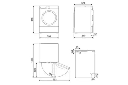 Sèche-linge à condensation Smeg DNP83SLIN