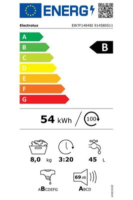 Lave-linge hublot Electrolux EW7F1484BI