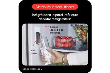 Réfrigérateur Réfrigérateur multi-portes Lg GMZ765SBHJ - Instaview Miroirmulti-portes Lg GMZ765SBHJ - Instaview Miroir