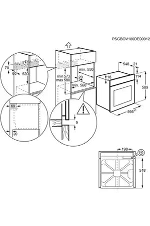 Four encastrable Electrolux Série 500 EOF4P46H