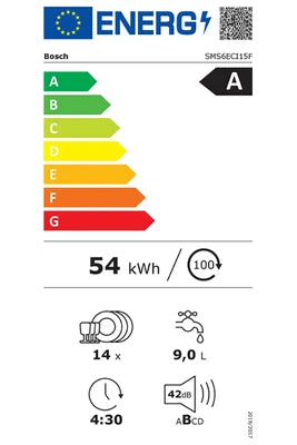 Lave-vaisselle pose libre Bosch SMS6ECI15F