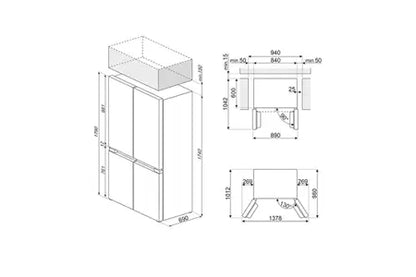 Réfrigérateur multi-portes Smeg FQI48KD