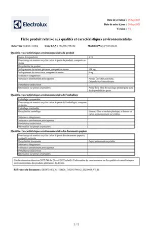 Lave-vaisselle encastrable Electrolux EES47310IX - ENCASTRABLE 60 CM