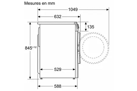 Lave-linge hublot Bosch WGG244ZSFR, Série 6