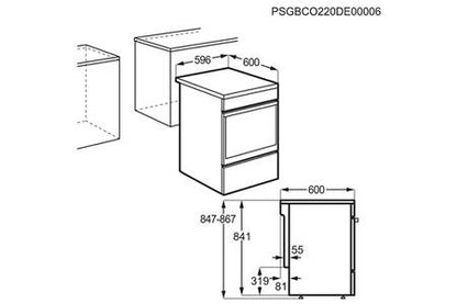 Cuisinière induction Electrolux EKI64893DK - UBAYE ELECTROMENAGER