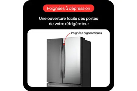 Réfrigérateur Réfrigérateur multi-portes Lg GMZ765SBHJ - Instaview Miroirmulti-portes Lg GMZ765SBHJ - Instaview Miroir