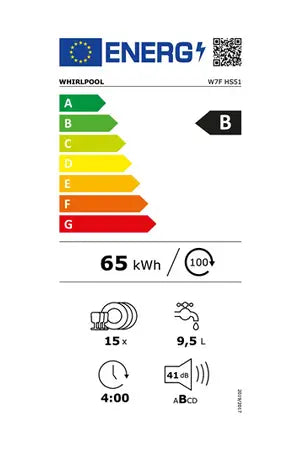 Lave-vaisselle pose libre Whirlpool W7FHS51 MAXISPACE CUVE XXL