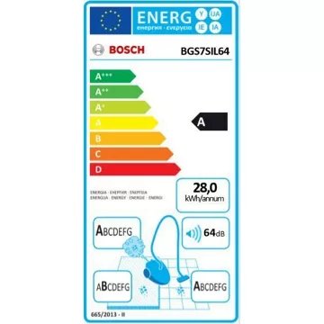 Aspirateur sans sac BOSCH BGS7SIL64 serie 8