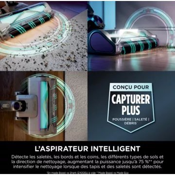 Aspirateur balai SHARK PowerDetect avec base de vidage automatique IP3251EUT